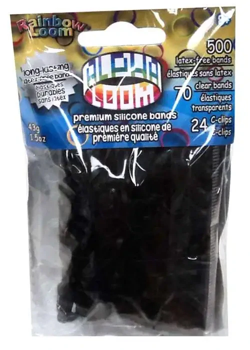 Rainbow Loom® Original- Alpha gumičky-570ks- černá